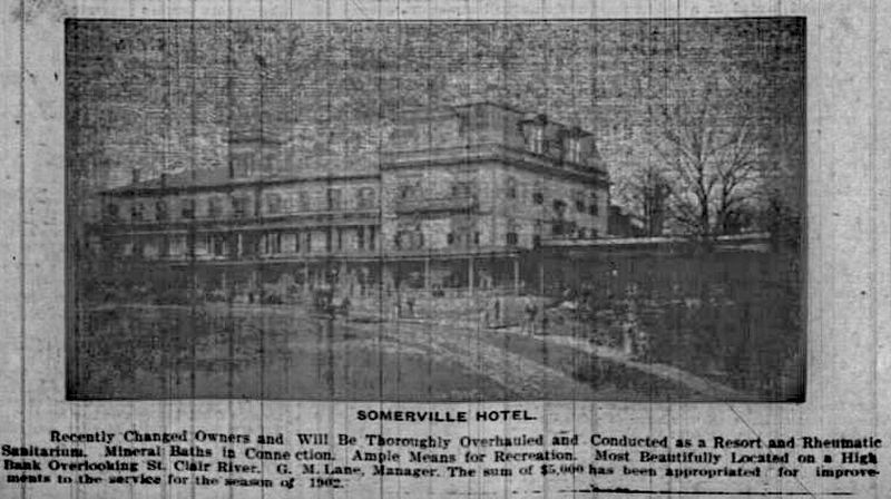 Somervile Hotel - 1902 Article